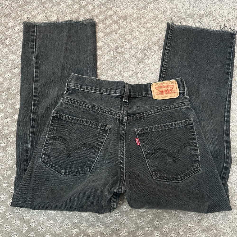 Levi's Women's black Straight Leg Jeans